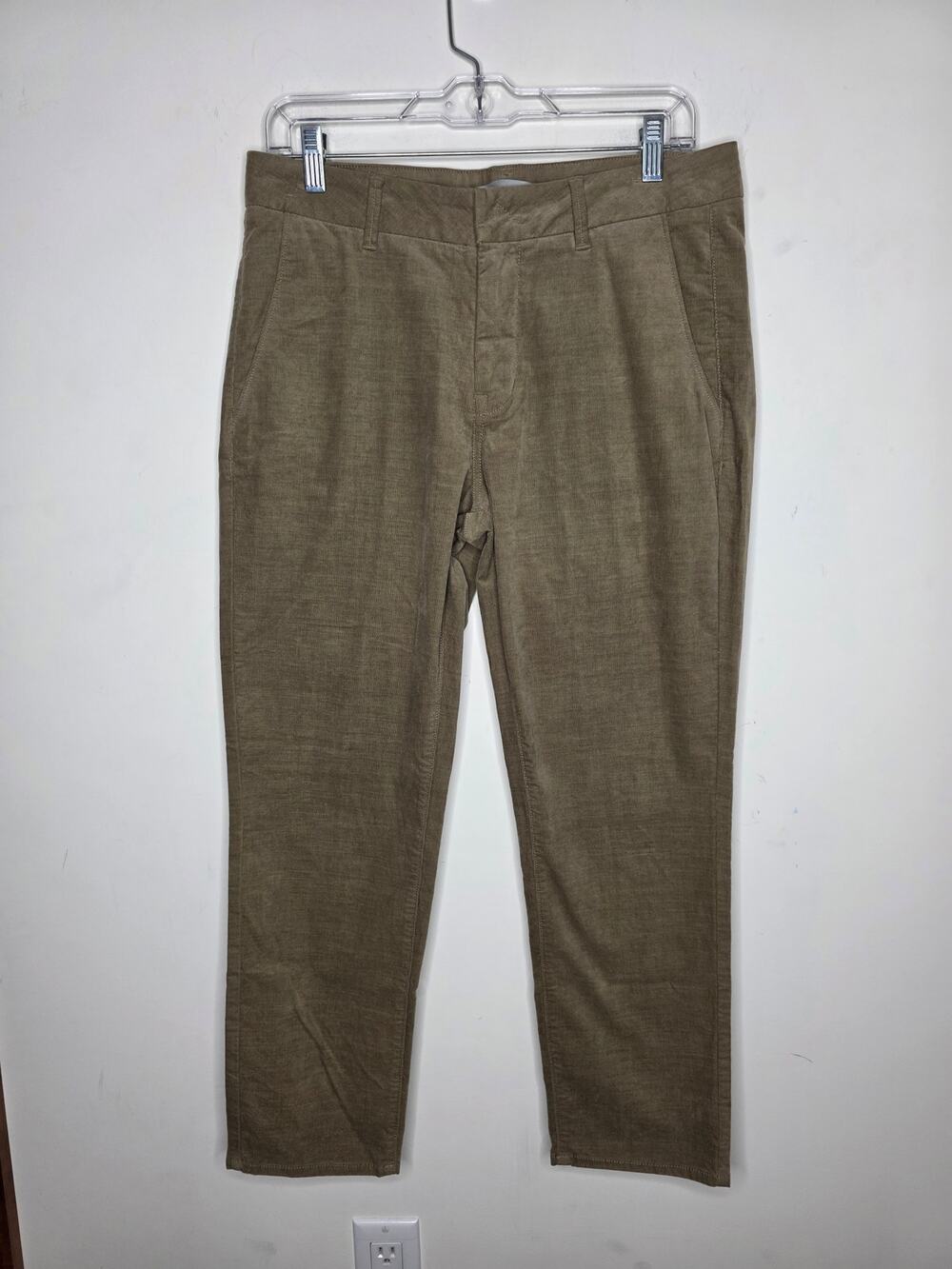 Vince tan khaki cotton micro corduroy dress pants - 8 - career office